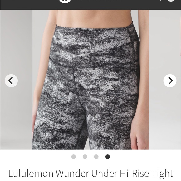 Lululemon Wunder Under Hi-Rise Tight - Hazy Days black white - Picture 2 of 4